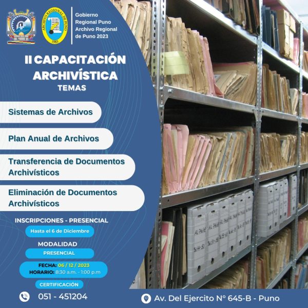 II Capacitación Archivística